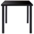 vidaXL Dining Table Black 200x100x75 cm Tempered Glass - Image 3