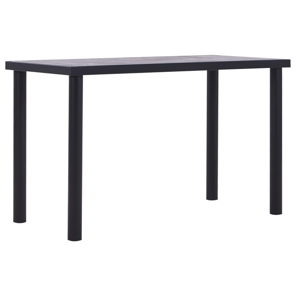 8719883600581_a_en_hd_1 vidaXL Dining Table Black and Concrete Grey 120x60x75 cm MDF - Image 1