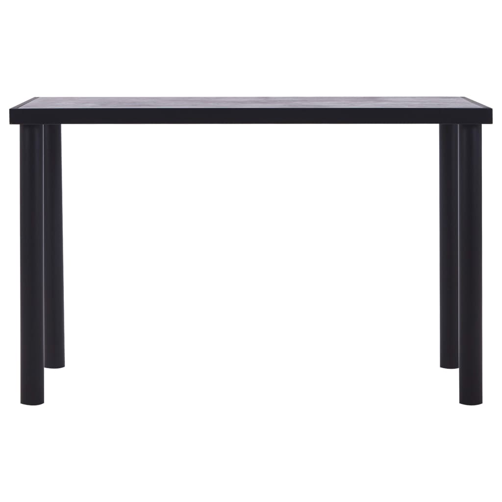 8719883600581_g_en_hd_1 vidaXL Dining Table Black and Concrete Grey 120x60x75 cm MDF - Image 2