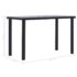 vidaXL Dining Table Black and Concrete Grey 120x60x75 cm MDF - Image 5