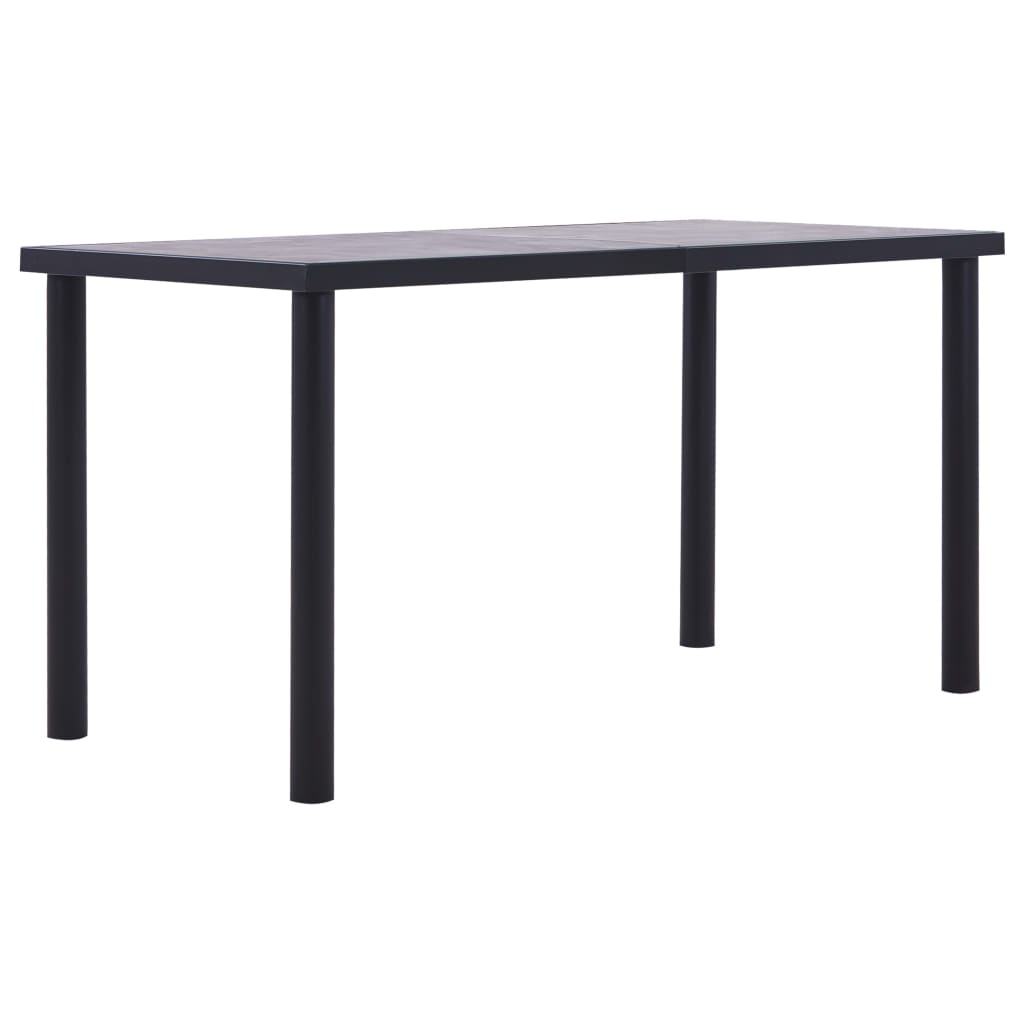 8719883600598_a_en_hd_1 vidaXL Dining Table Black and Concrete Grey 140x70x75 cm MDF - Image 1