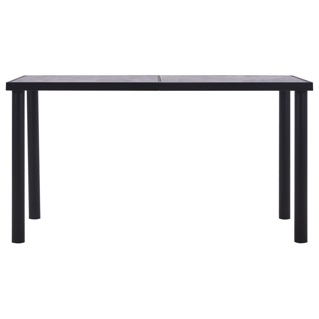 8719883600598_g_en_hd_1 vidaXL Dining Table Black and Concrete Grey 140x70x75 cm MDF - Image 2