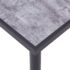 vidaXL Dining Table Black and Concrete Grey 140x70x75 cm MDF - Image 4