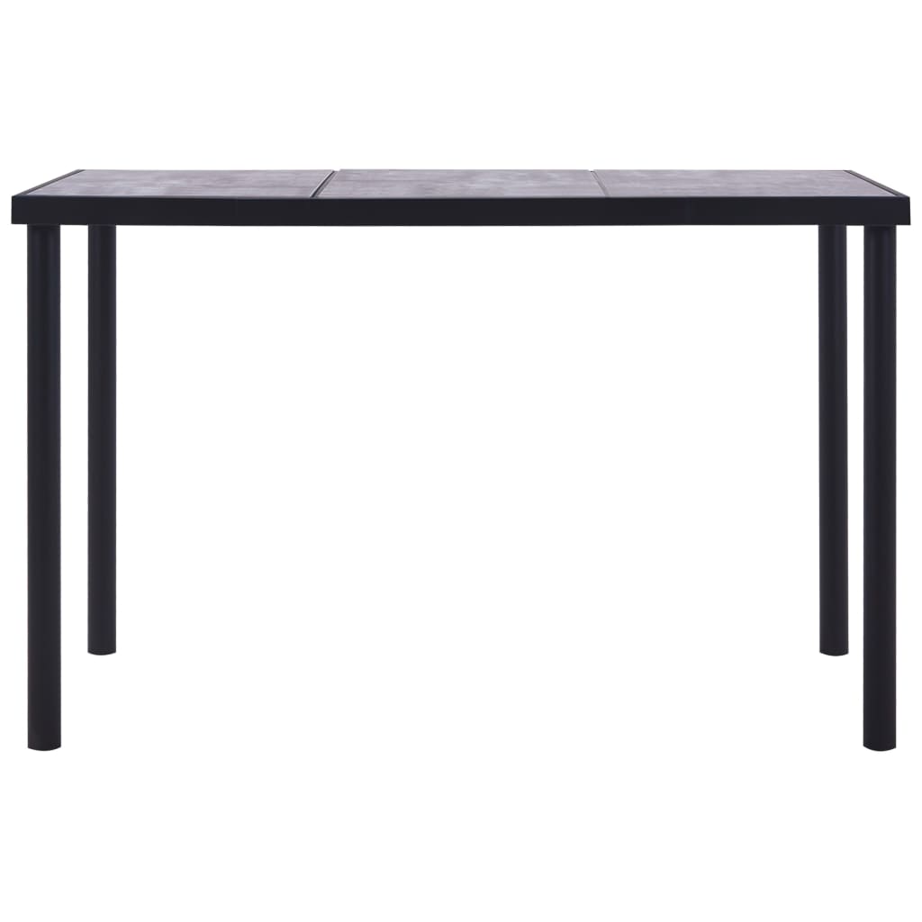 8719883600604_g_en_hd_1 vidaXL Dining Table Black and Concrete Grey 160x80x75 cm MDF - Image 2