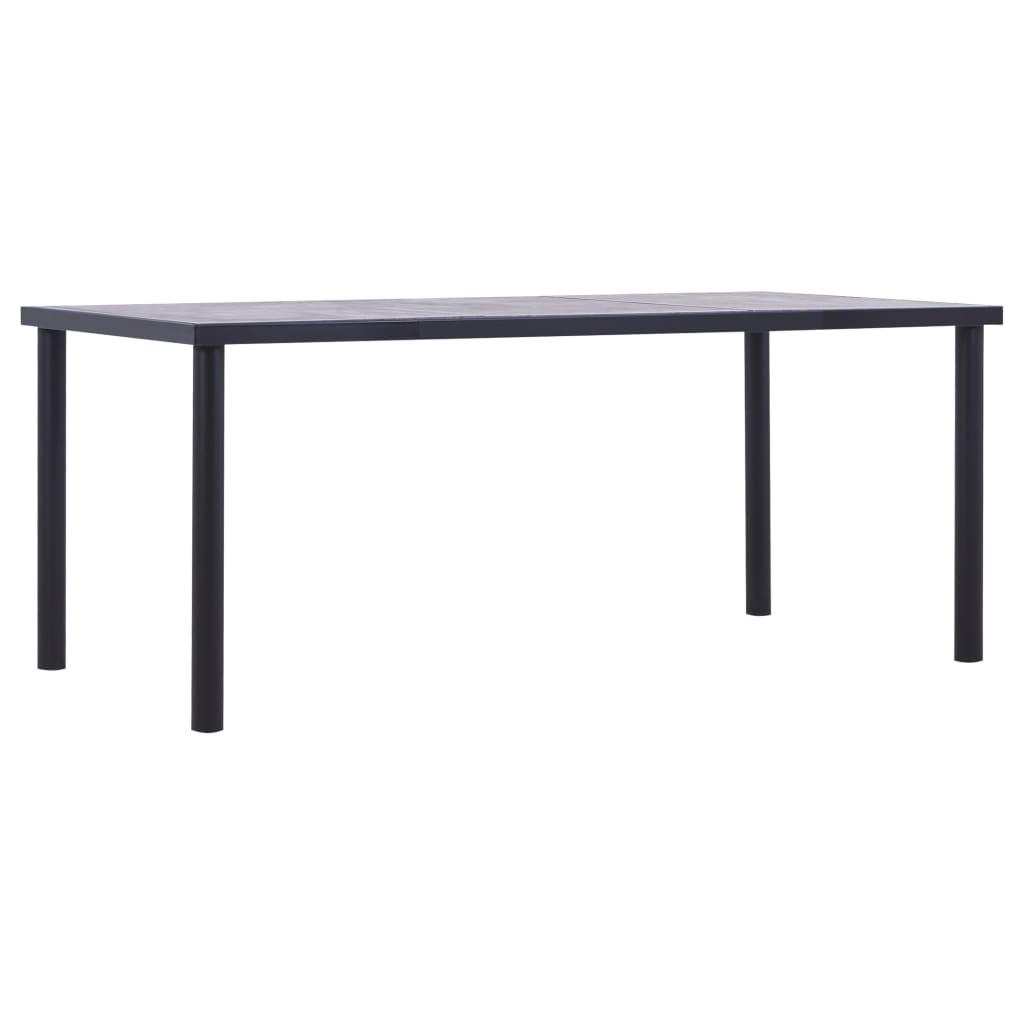 8719883600611_a_en_hd_1 vidaXL Dining Table Black and Concrete Grey 180x90x75 cm MDF - Image 1