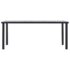 vidaXL Dining Table Black and Concrete Grey 180x90x75 cm MDF - Image 2