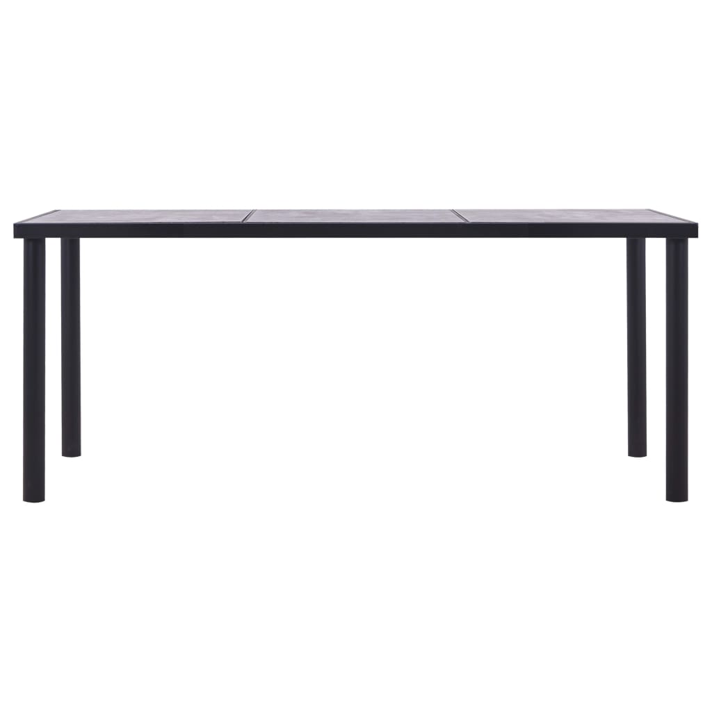 8719883600611_g_en_hd_1 vidaXL Dining Table Black and Concrete Grey 180x90x75 cm MDF - Image 2