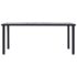 vidaXL Dining Table Black and Concrete Grey 200x100x75 cm MDF - Image 2