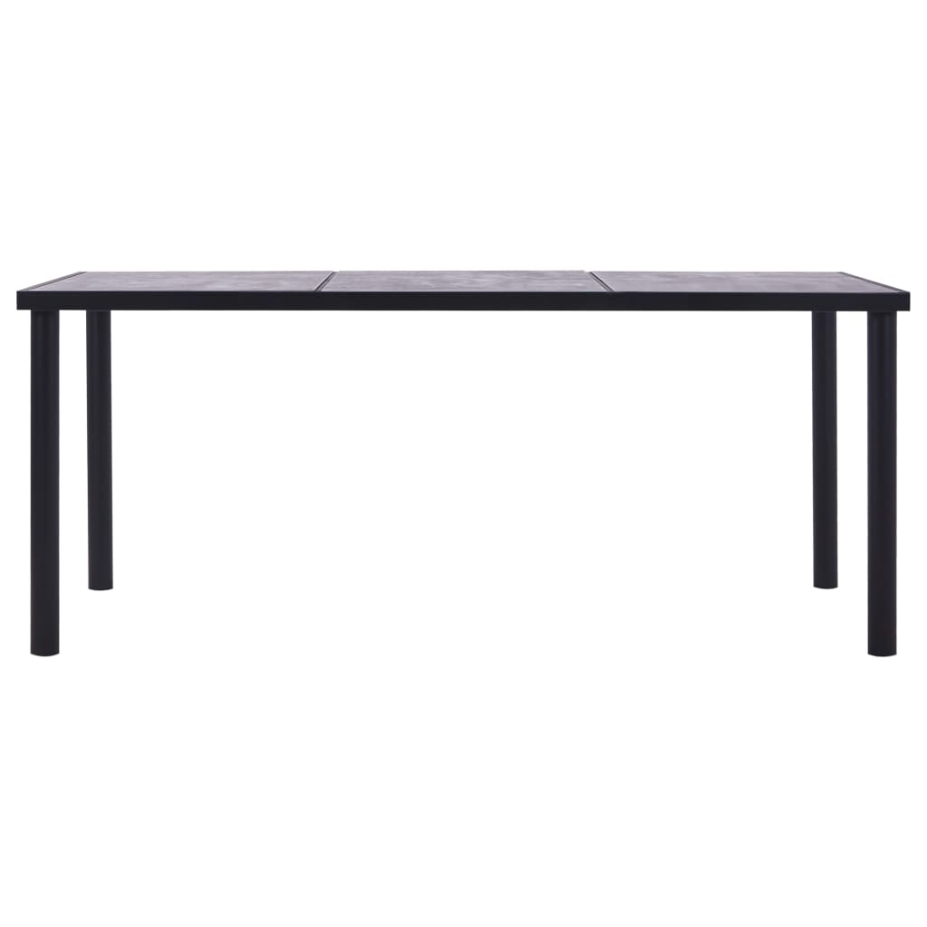 8719883600628_g_en_hd_1 vidaXL Dining Table Black and Concrete Grey 200x100x75 cm MDF - Image 2