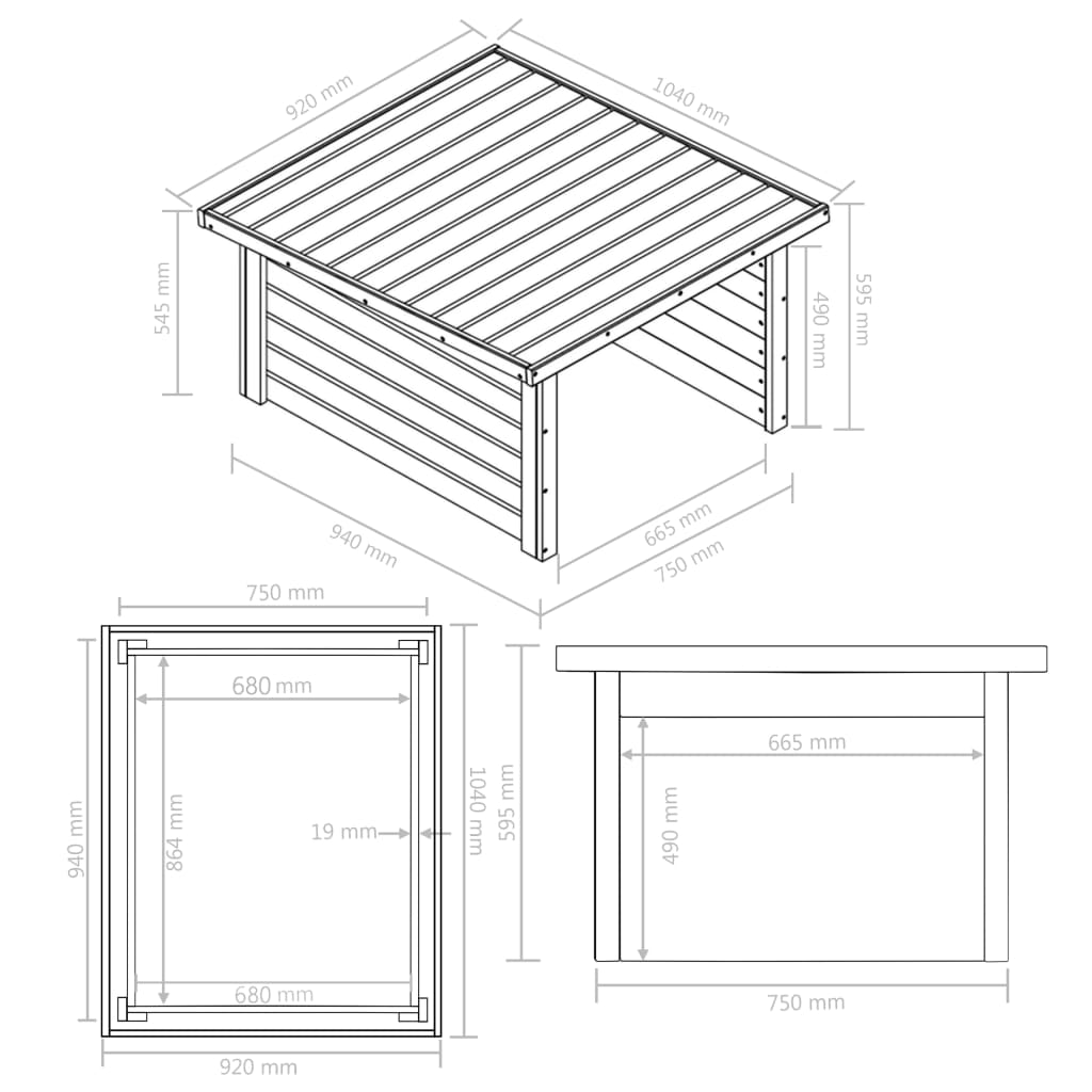 8719883605463_g_en_hd_6 vidaXL Lawn Mower Garage 92x104x59.5 cm Solid Pine Wood 19 mm - Image 8