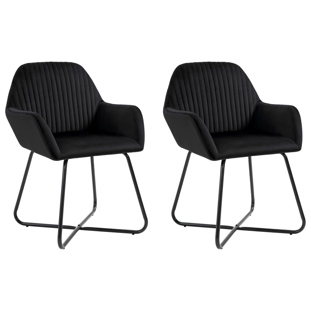 8719883607559_a_en_hd_1 vidaXL Dining Chairs 2 pcs Black Velvet - Image 1