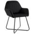 vidaXL Dining Chairs 2 pcs Black Velvet - Image 2