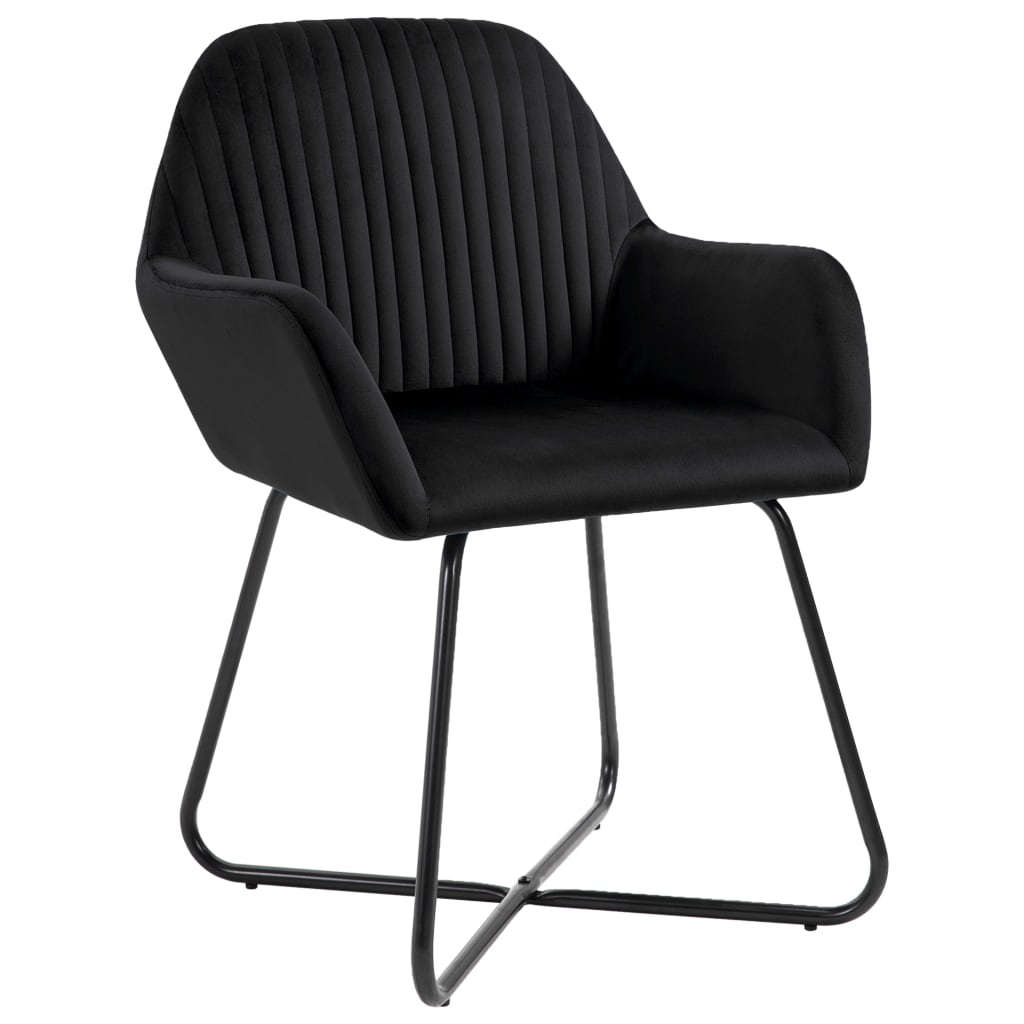 8719883607559_g_en_hd_1 vidaXL Dining Chairs 2 pcs Black Velvet - Image 2