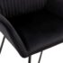 vidaXL Dining Chairs 2 pcs Black Velvet - Image 6