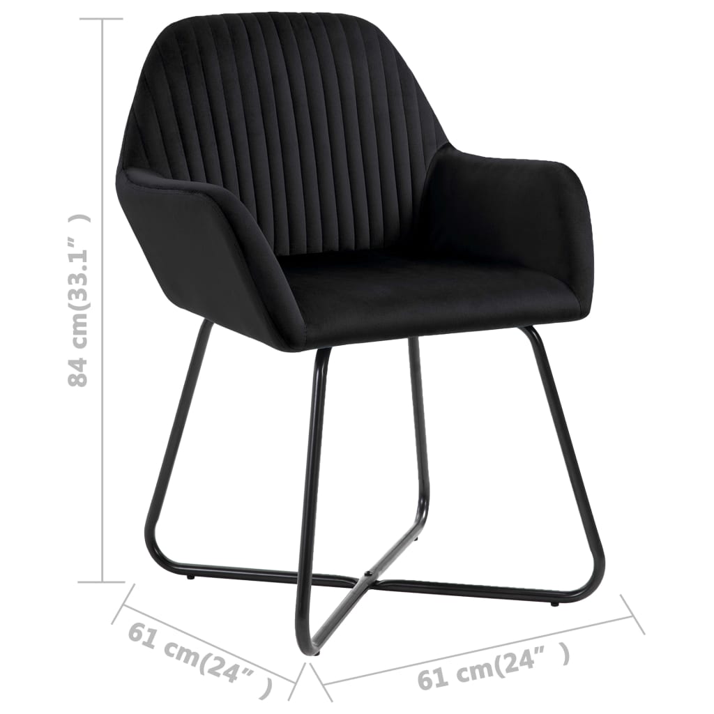 8719883607559_g_en_hd_7 vidaXL Dining Chairs 2 pcs Black Velvet - Image 8