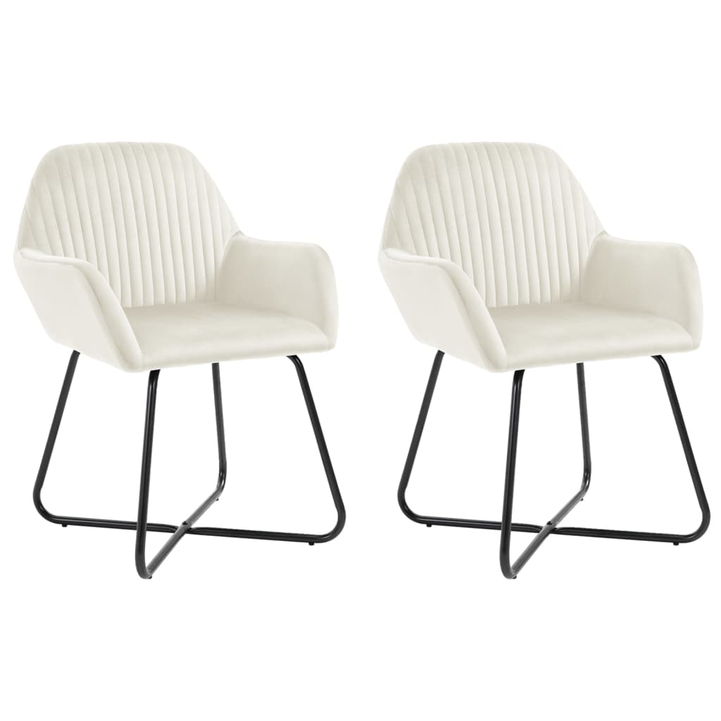 8719883607566_a_en_hd_1 vidaXL Dining Chairs 2 pcs Cream Velvet - Image 1