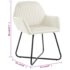 vidaXL Dining Chairs 2 pcs Cream Velvet - Image 8