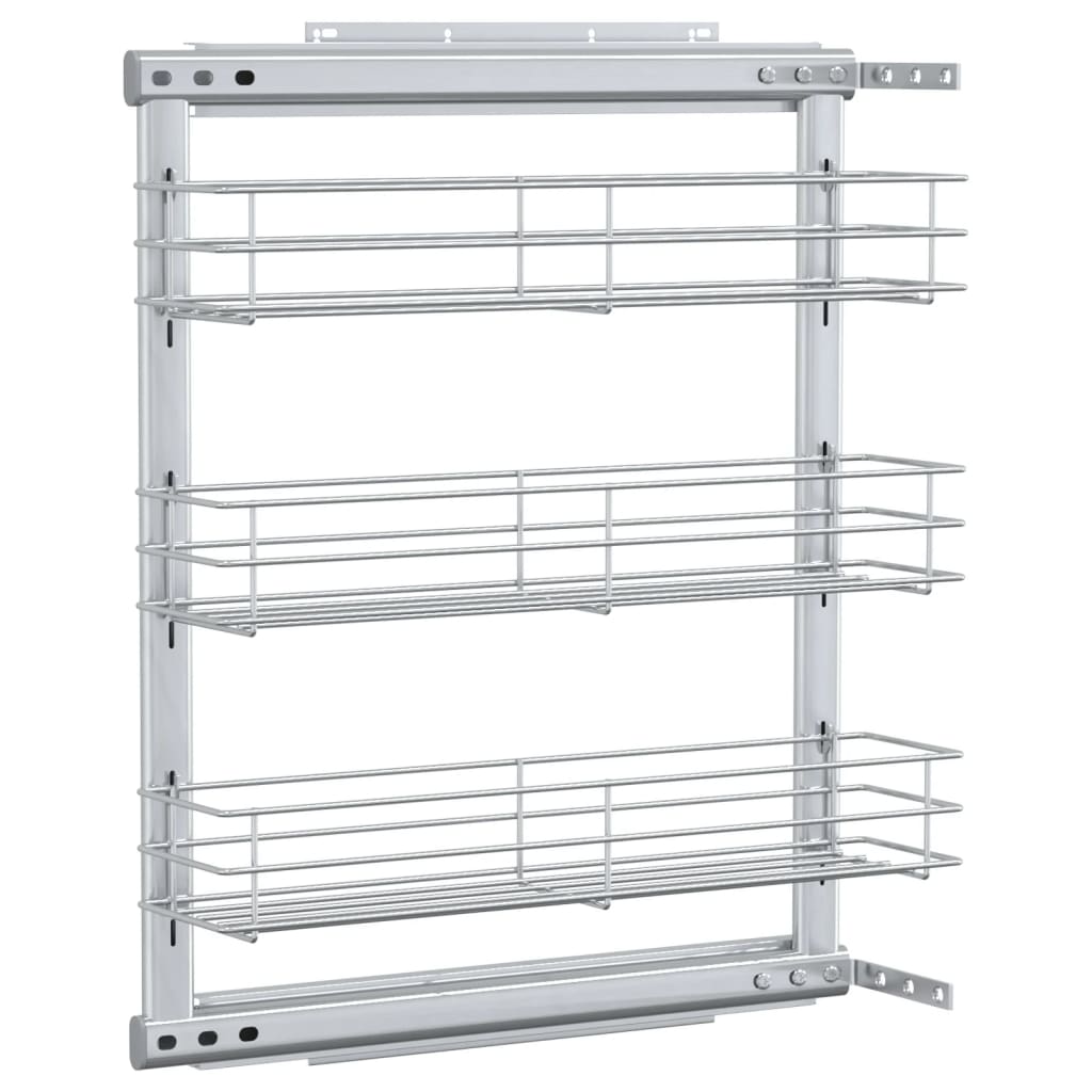 8719883607832_a_en_hd_1 vidaXL 3-Tier Pull-out Kitchen Wire Basket Silver 47x15.5x55.5 cm - Image 2