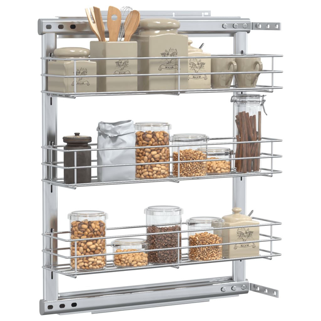8719883607832_g_en_hd_1 vidaXL 3-Tier Pull-out Kitchen Wire Basket Silver 47x15.5x55.5 cm - Image 3