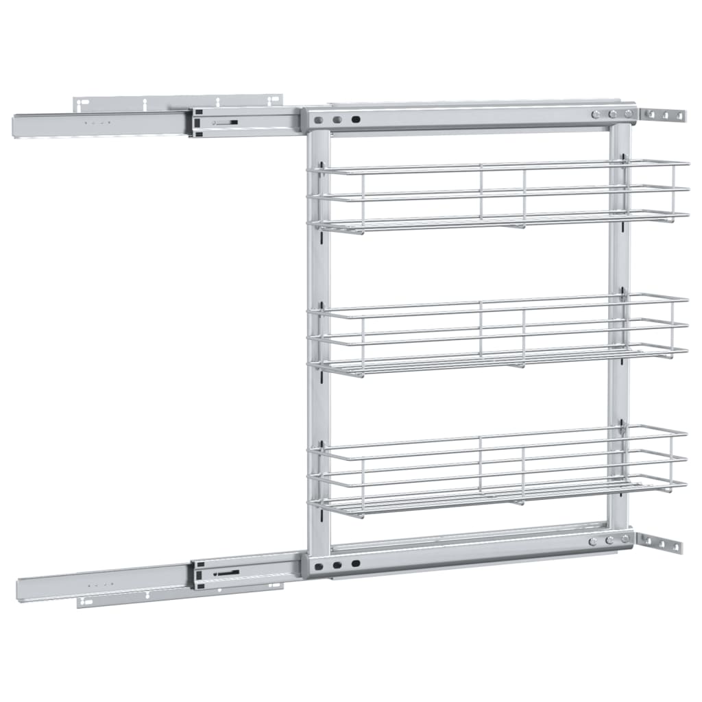 8719883607832_g_en_hd_5 vidaXL 3-Tier Pull-out Kitchen Wire Basket Silver 47x15.5x55.5 cm - Image 7