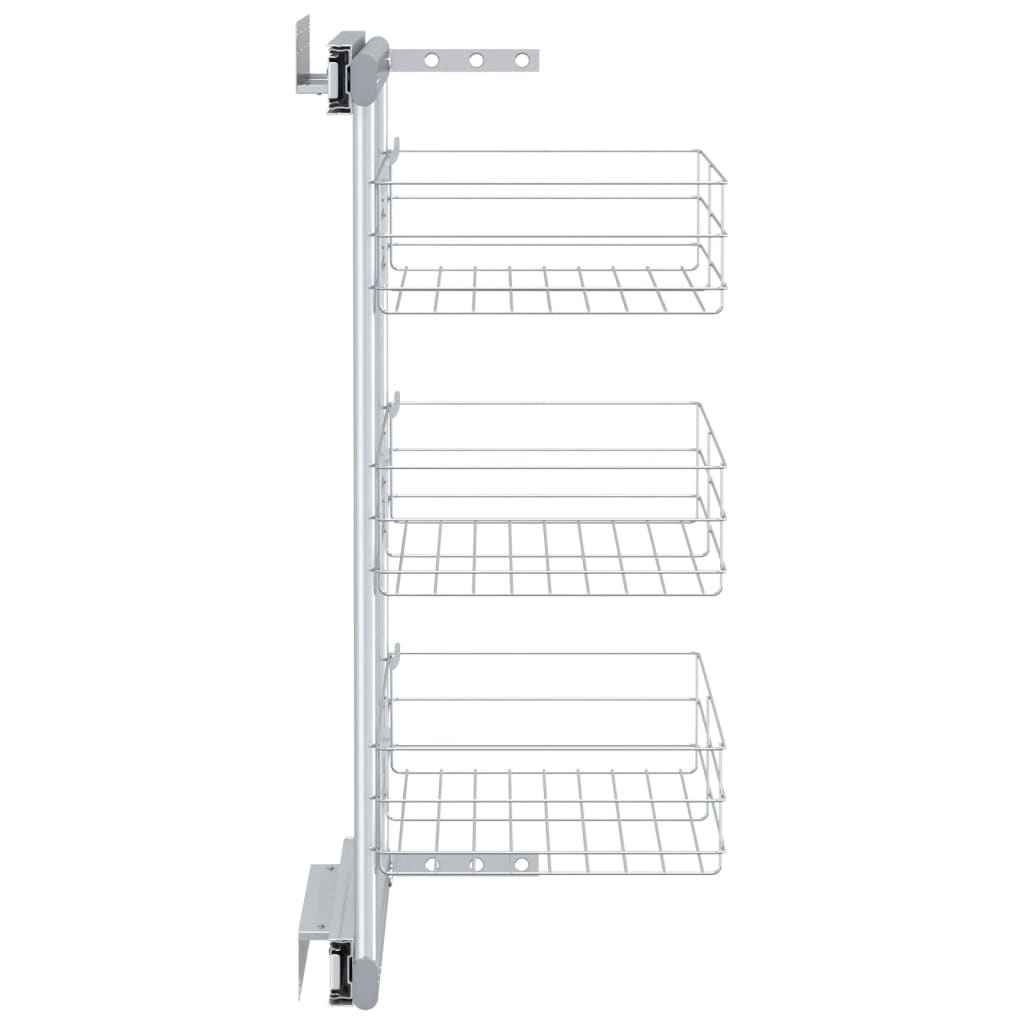 8719883607849_g_en_hd_3 vidaXL 3-Tier Pull-out Kitchen Wire Basket Silver 47x25x56 cm - Image 5