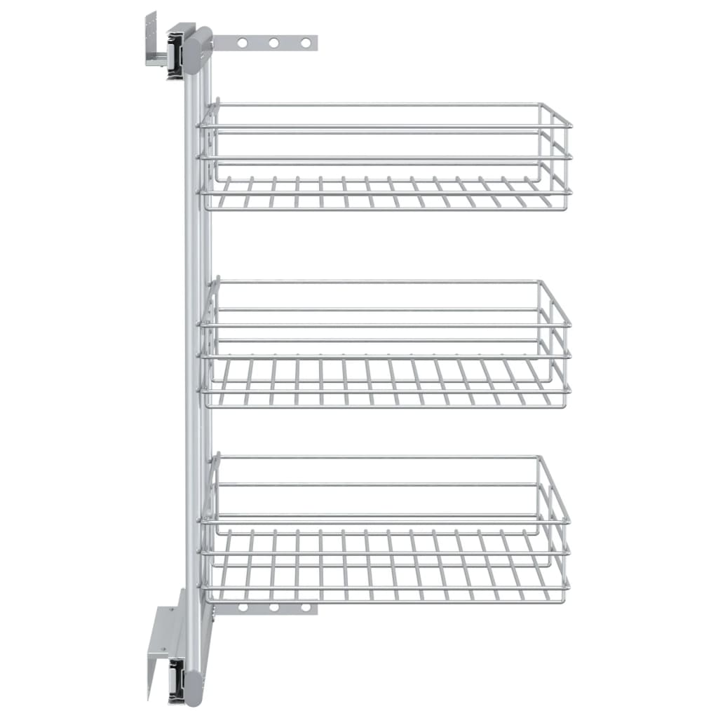 8719883607856_g_en_hd_3 vidaXL 3-Tier Pull-out Kitchen Wire Basket Silver 47x35x56 cm - Image 5
