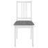 vidaXL Dining Chairs with Cushions 6 pcs White Solid Wood - Image 3