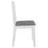 vidaXL Dining Chairs with Cushions 6 pcs White Solid Wood - Image 4