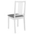 vidaXL Dining Chairs with Cushions 6 pcs White Solid Wood - Image 5