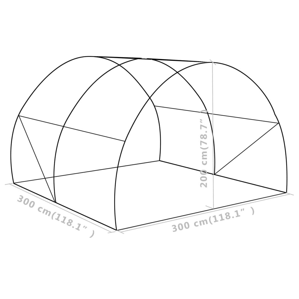 8719883609195_g_en_hd_11 vidaXL Greenhouse 9 m² 300x300x200 cm - Image 13