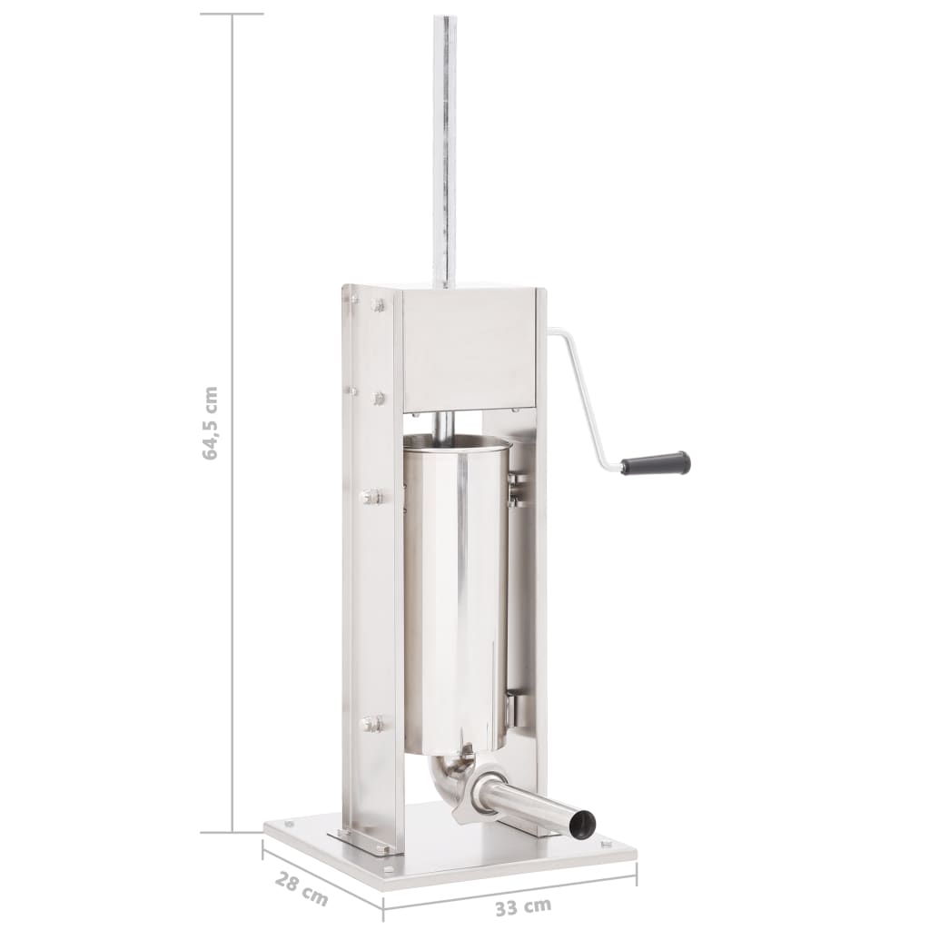 8719883609393_g_en_hd_6 vidaXL Manual Sausage Stuffer Silver 5 L Stainless Steel - Image 7