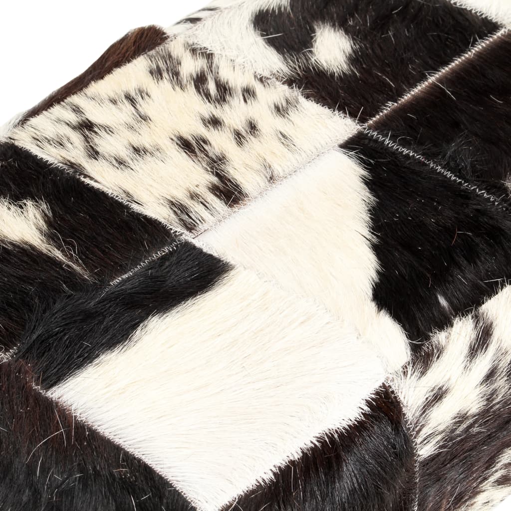 8719883610443_g_en_hd_3 vidaXL Bench 110 cm Black Patchwork Genuine Goat Leather - Image 4