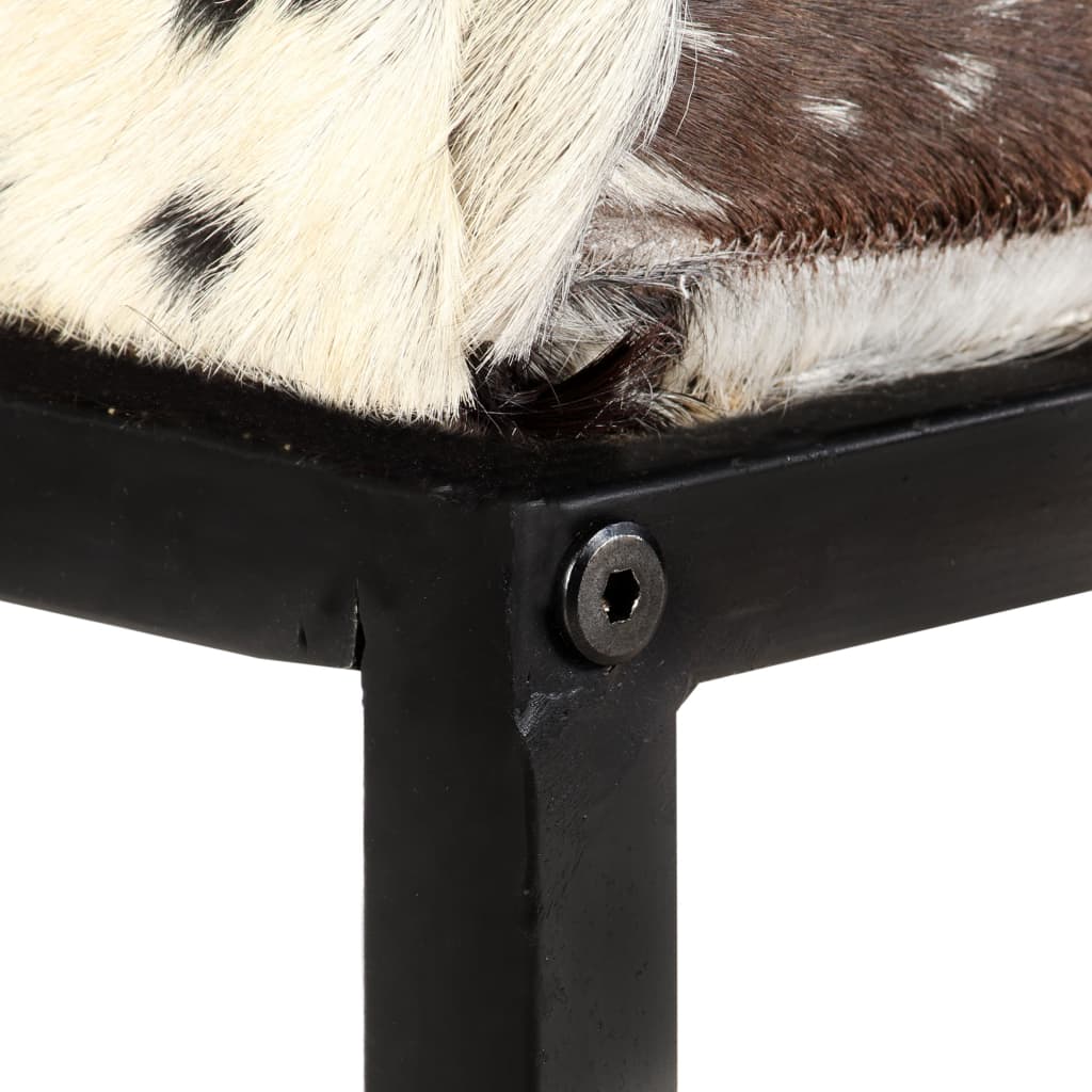 8719883610443_g_en_hd_5 vidaXL Bench 110 cm Black Patchwork Genuine Goat Leather - Image 6