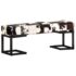 vidaXL Bench 110 cm Black Patchwork Genuine Goat Leather - Image 10