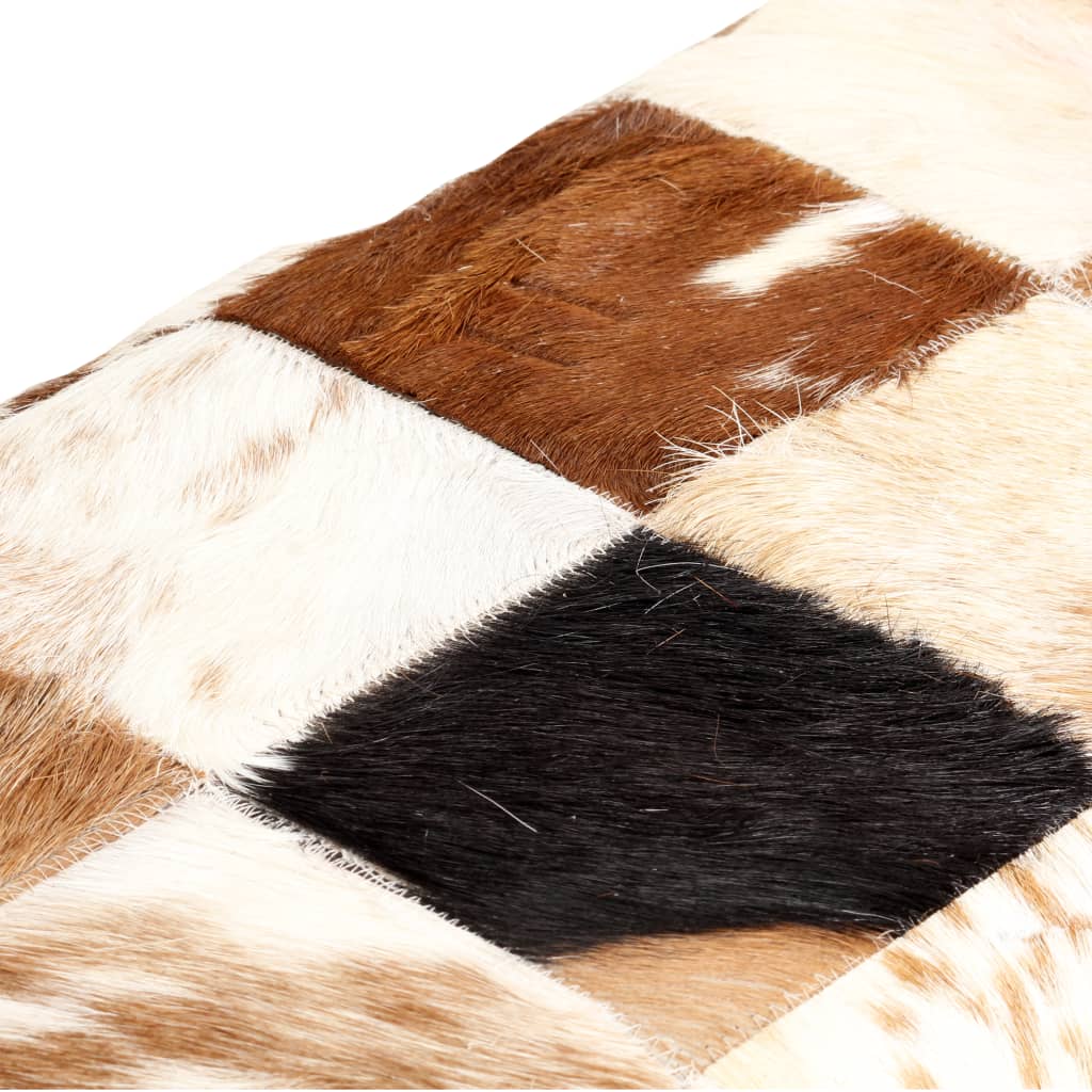 8719883610467_g_en_hd_3 vidaXL Bench 110 cm Brown Patchwork Genuine Goat Leather - Image 4