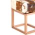 vidaXL Bench 110 cm Brown Patchwork Genuine Goat Leather - Image 5