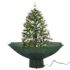vidaXL Snowing Christmas Tree with Umbrella Base Green 75 cm - Image 2