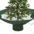 vidaXL Snowing Christmas Tree with Umbrella Base Green 75 cm - Image 9