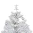 vidaXL Snowing Christmas Tree with Umbrella Base White 75 cm - Image 5