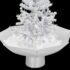 vidaXL Snowing Christmas Tree with Umbrella Base White 75 cm - Image 9