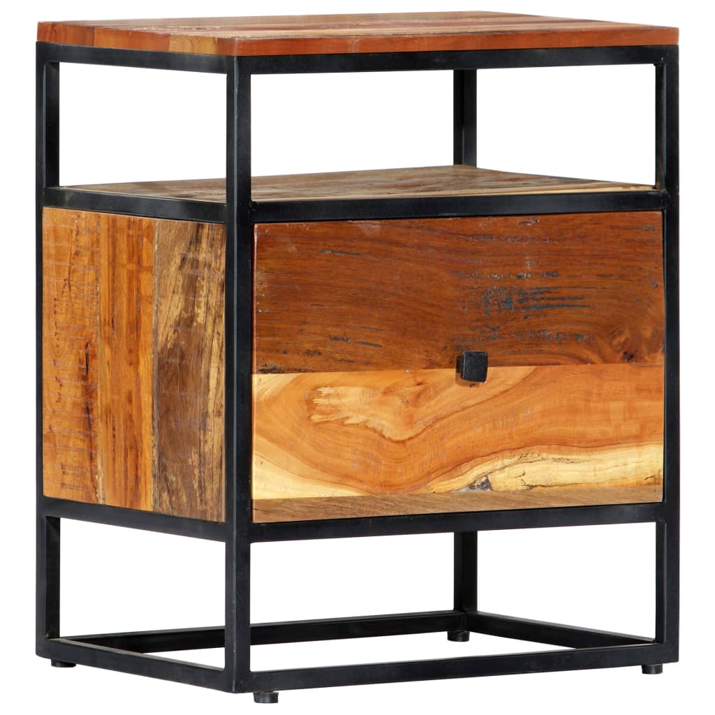 8719883665962_g_en_hd_10 vidaXL Bedside Cabinet 40x30x50 cm Solid Reclaimed Wood and Steel - Image 11