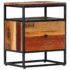 vidaXL Bedside Cabinet 40x30x50 cm Solid Reclaimed Wood and Steel - Image 12