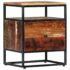 vidaXL Bedside Cabinet 40x30x50 cm Solid Reclaimed Wood and Steel - Image 13