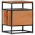 vidaXL Bedside Cabinet 40x30x50 cm Solid Reclaimed Wood and Steel - Image 3