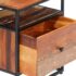 vidaXL Bedside Cabinet 40x30x50 cm Solid Reclaimed Wood and Steel - Image 5
