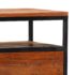 vidaXL Bedside Cabinet 40x30x50 cm Solid Reclaimed Wood and Steel - Image 6