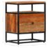 vidaXL Bedside Cabinet 40x30x50 cm Solid Reclaimed Wood and Steel - Image 9