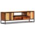 vidaXL TV Cabinet 120x30x40 cm Solid Reclaimed Wood and Steel - Image 14