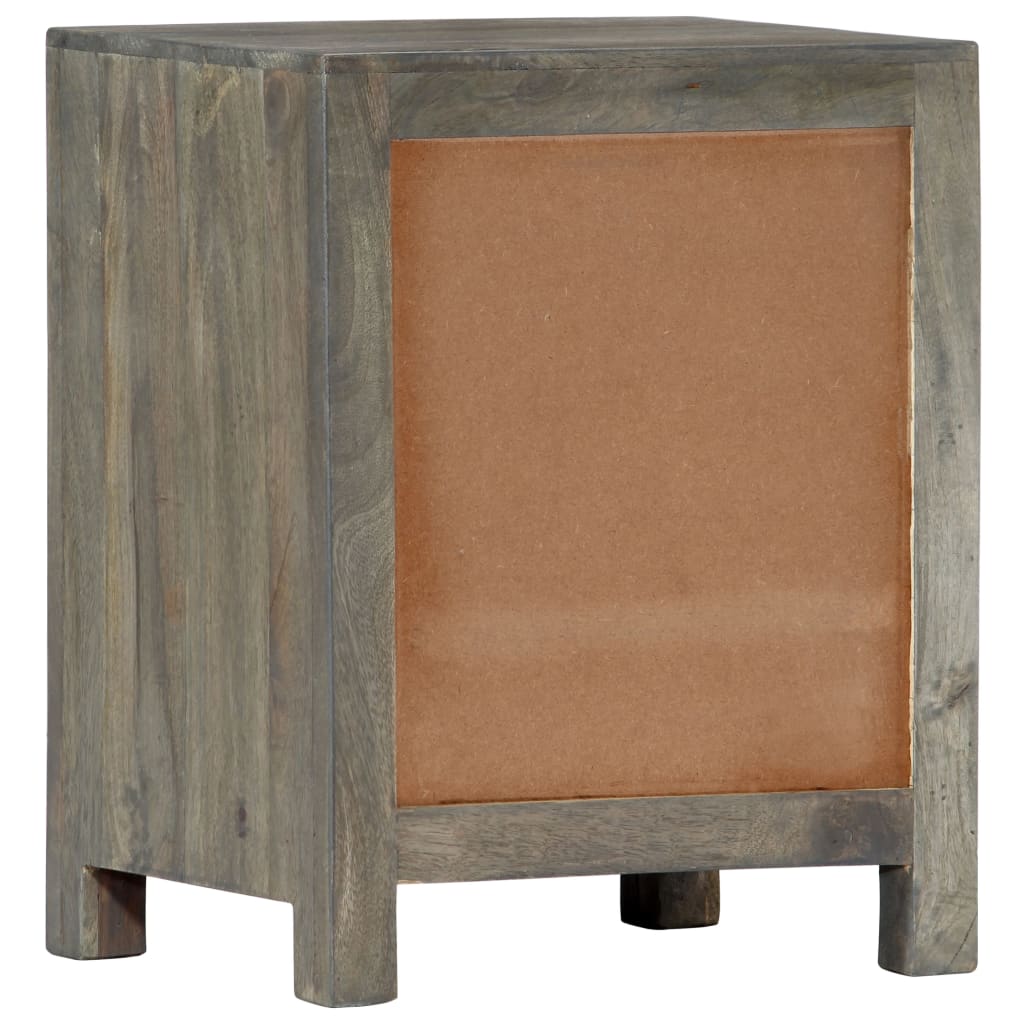 8719883666051_g_en_hd_3 vidaXL Bedside Cabinet Grey 40x30x50 cm Solid Mango Wood - Image 4
