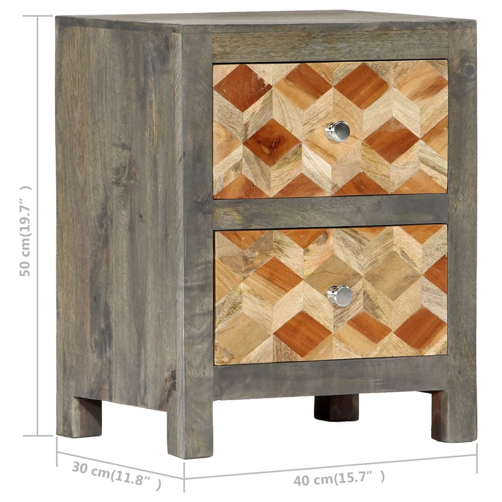 8719883666051_g_en_hd_7 vidaXL Bedside Cabinet Grey 40x30x50 cm Solid Mango Wood - Image 8